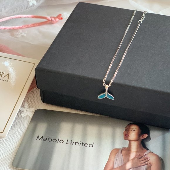 Crafted Hight-Quality 925 Sterling Silver Summer Beach Mermaid Tail Chain Anklet - Picture 2 of 10